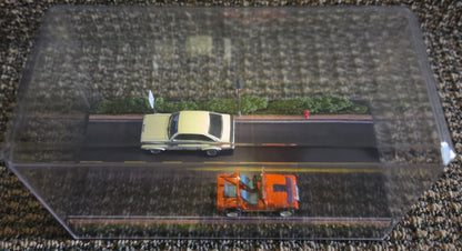 1:64 Diecast Road Diorama — Clear Acrylic Display Case