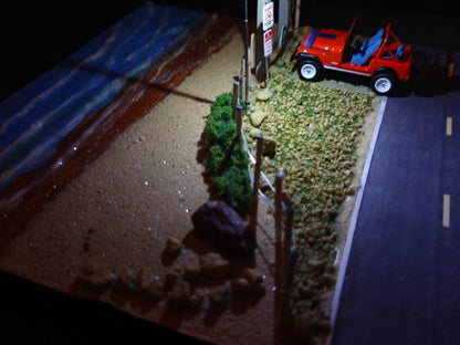 1:64 Diecast Lighted Beach Scene Diorama