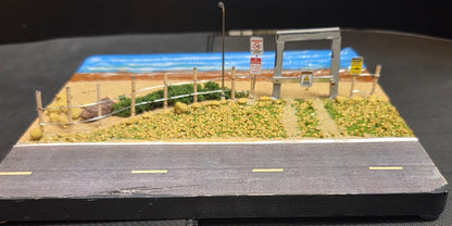1:64 Diecast Lighted Beach Scene Diorama