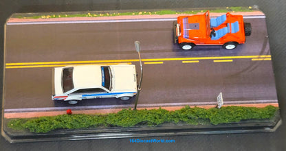 1:64 Diecast Road Diorama — Clear Acrylic Display Case