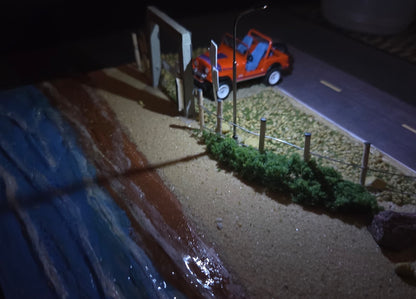 1:64 Diecast Lighted Beach Scene Diorama