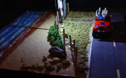 1:64 Diecast Lighted Beach Scene Diorama