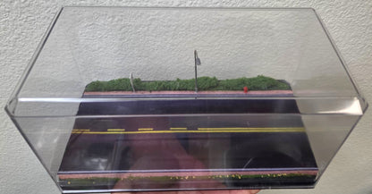 1:64 Diecast Road Diorama — Clear Acrylic Display Case
